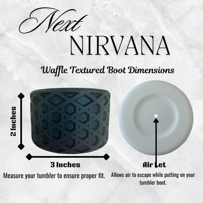 White | Waffle | Silicone Tumbler Boot