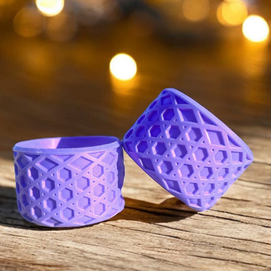 Metallic Purple Waffle | Silicone Tumbler Boot