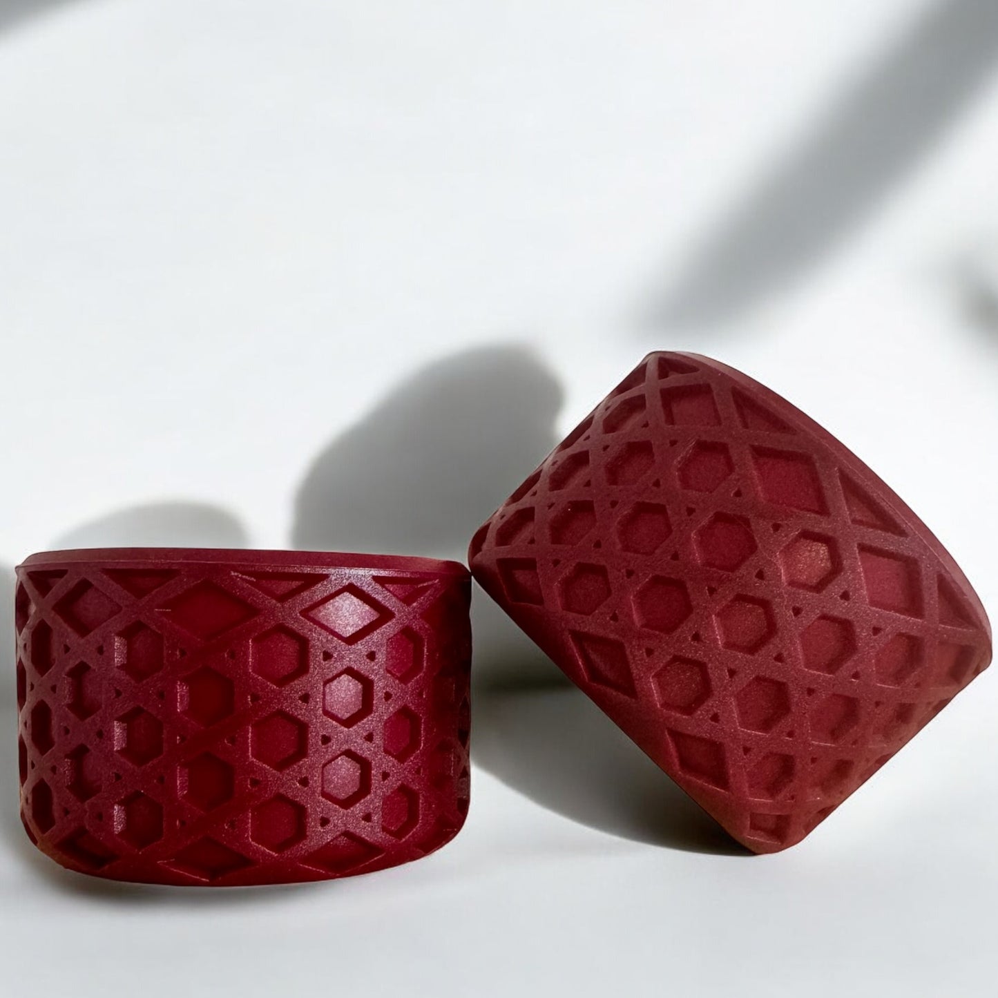 Cherry Mocha Shimmer Waffle | Silicone Tumbler Boot