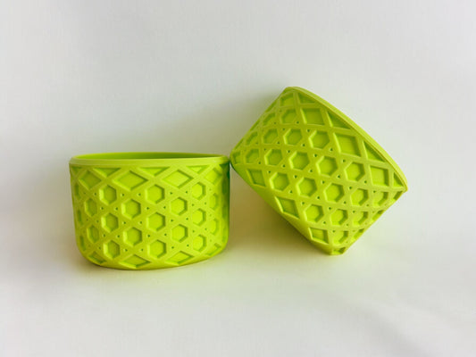 Bright Lime Waffle | Silicone Tumbler Boot