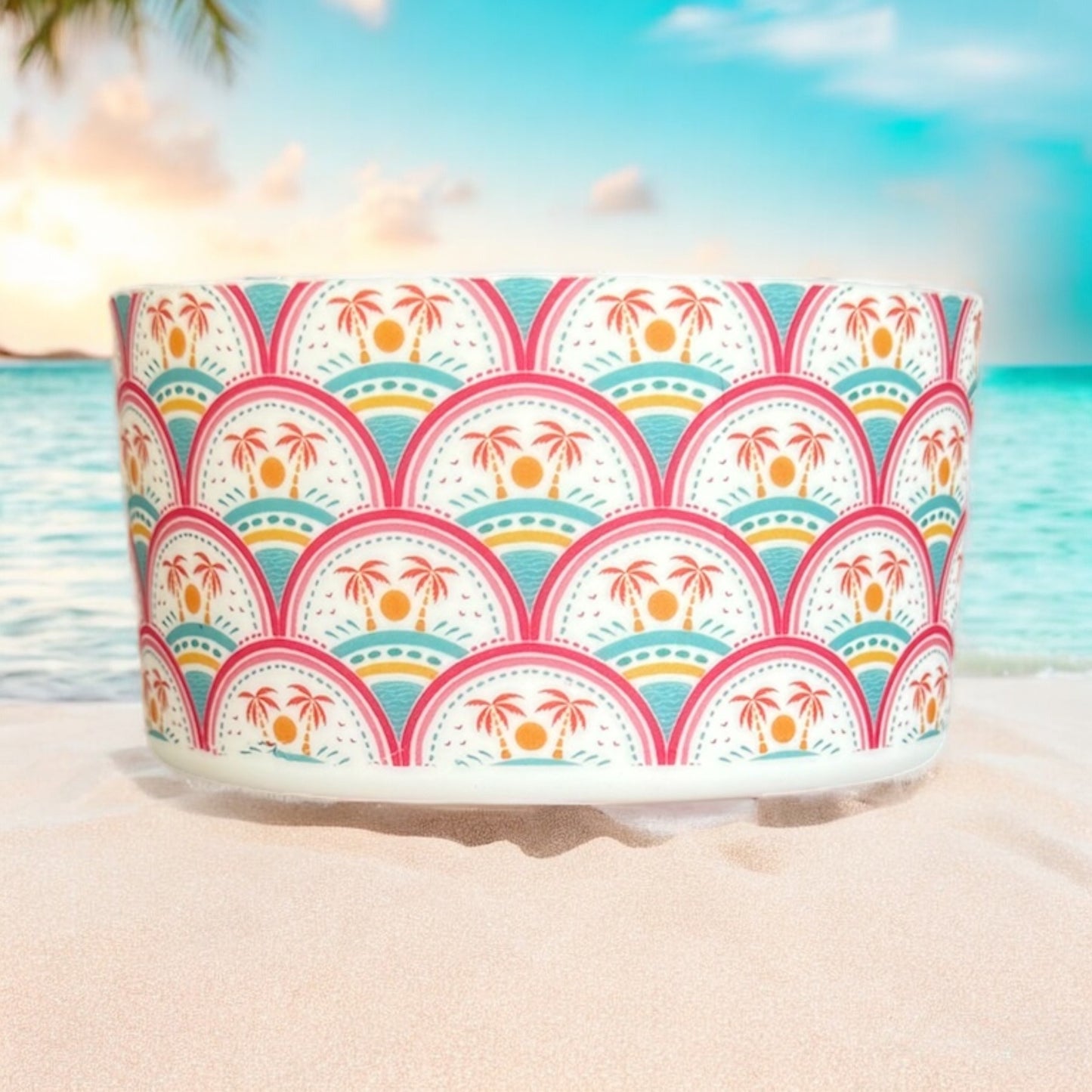 Beach Vibes | Silicone Tumbler Boot