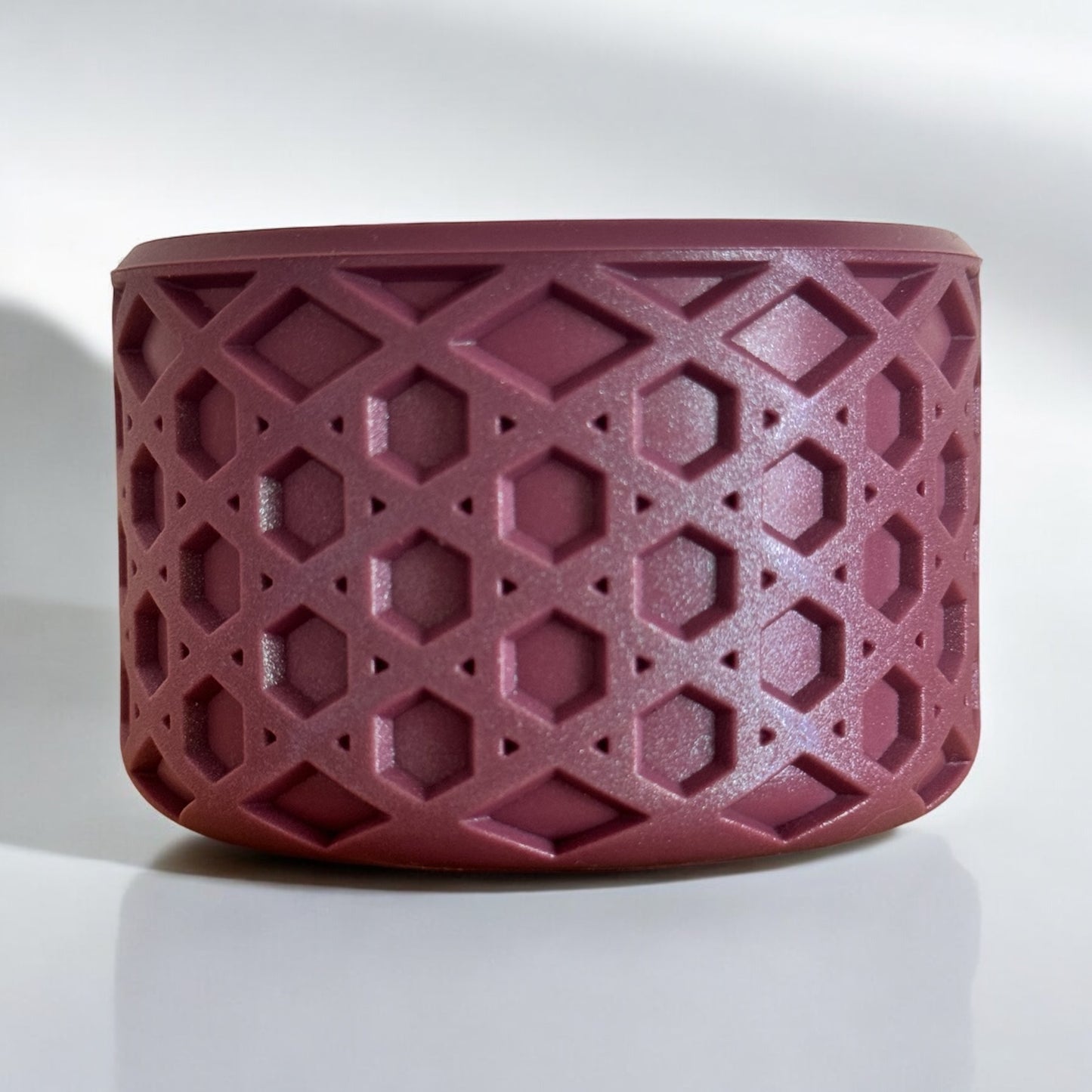 Mauve Shimmer Waffle | Silicone Tumbler Boot