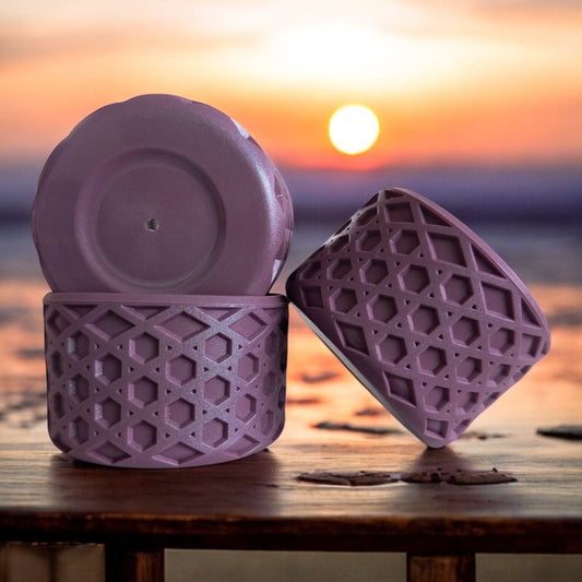 Mauve Shimmer | Waffle | Silicone Tumbler Boot