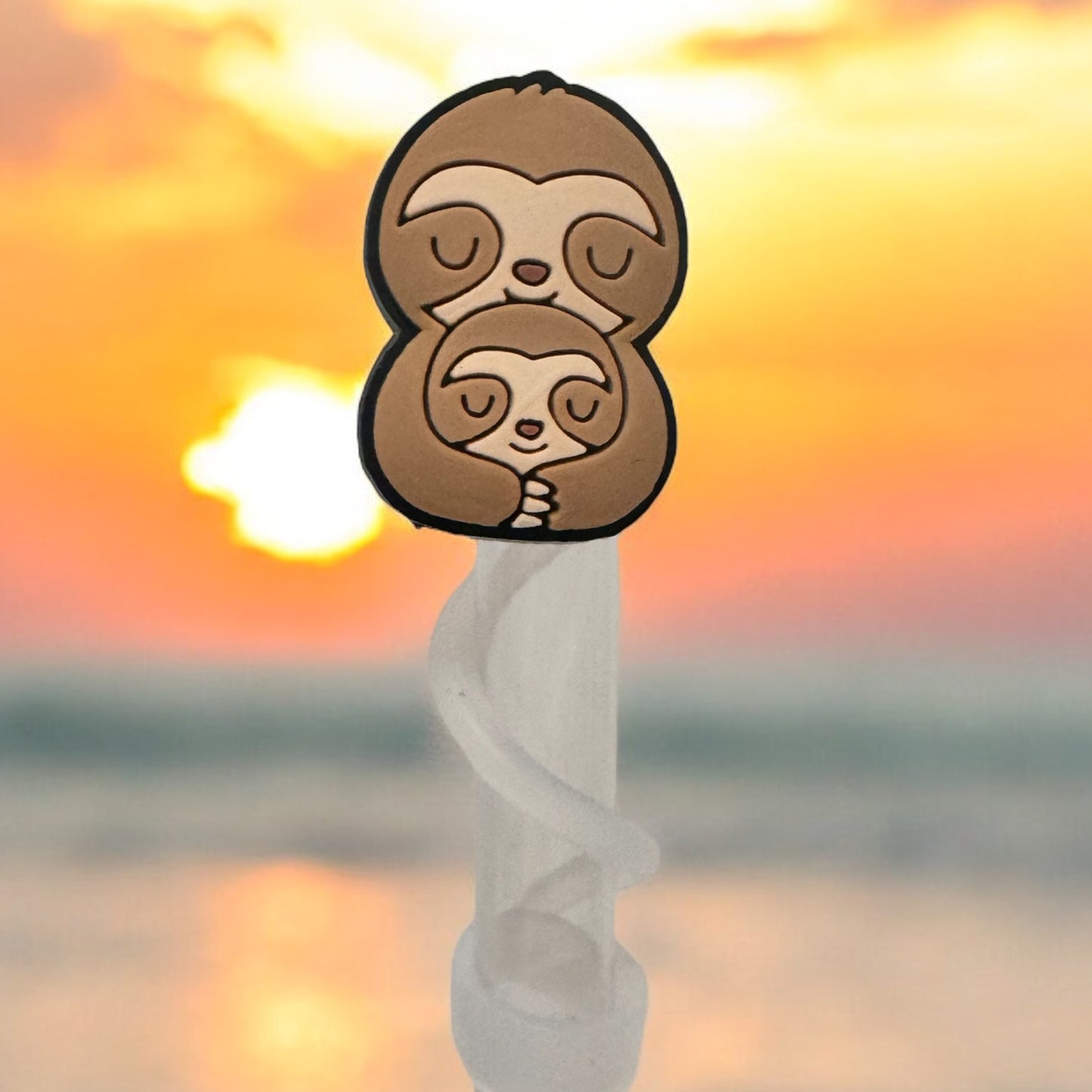 Sloth Love | Straw Topper 10mm