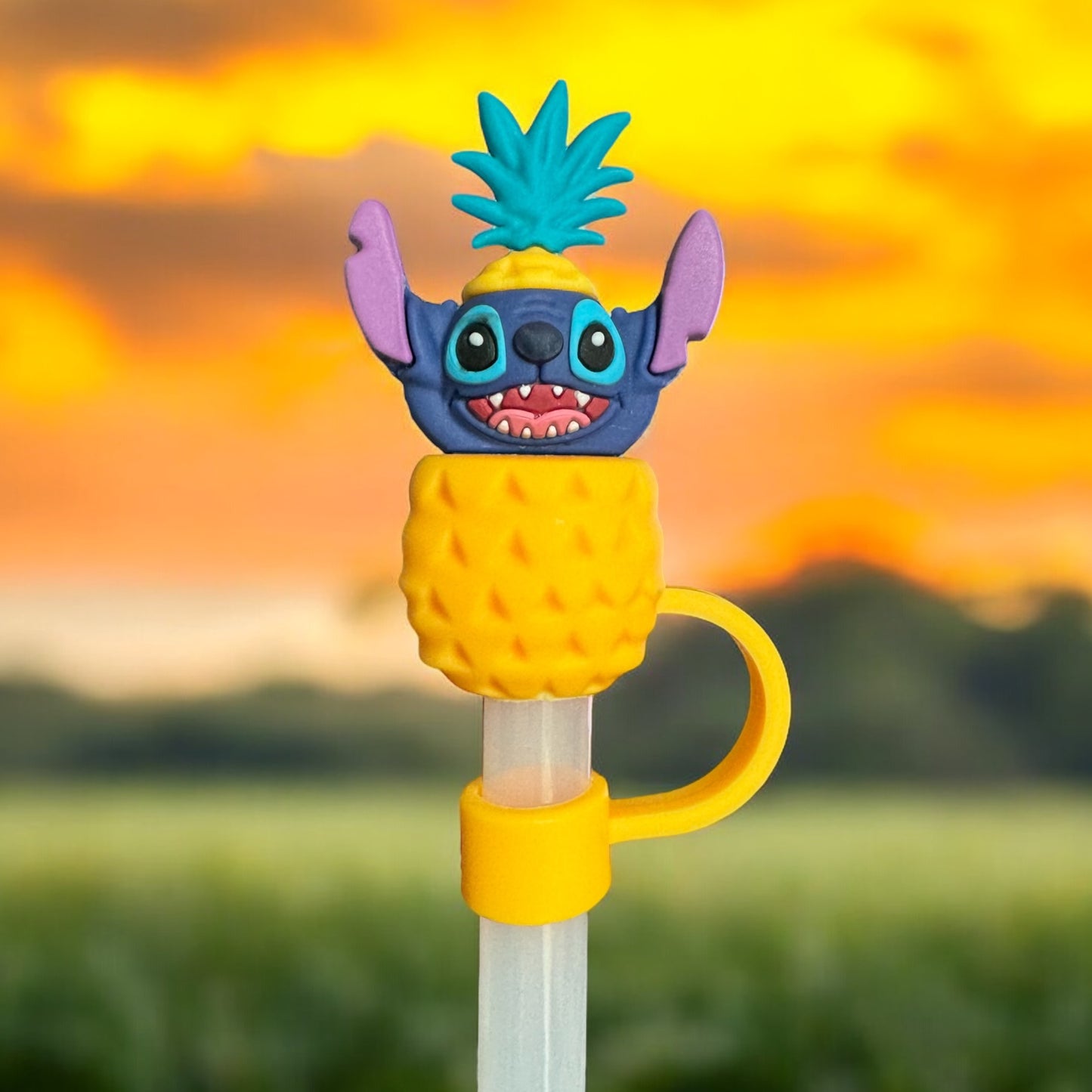 Little Blue Fella PIneapple | Straw Topper 10mm