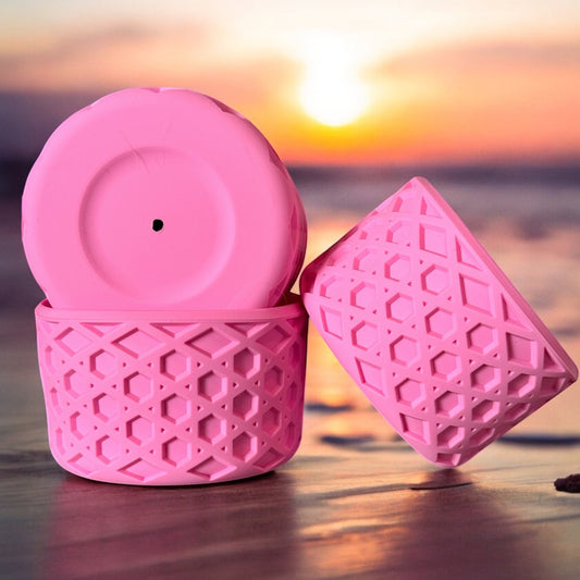 Valentine’s Pink | Waffle | Silicone Tumbler Boot