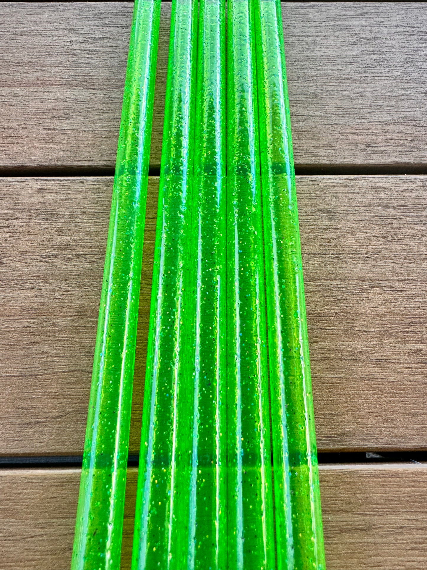 Bright Lime Glitter Straw | 40oz Tumbler | Wide Fit