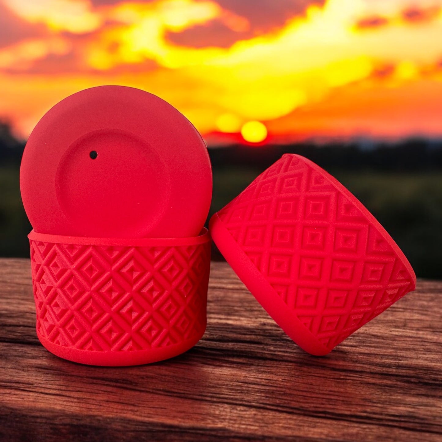 Red Diamonds | Silicone Tumbler Boot