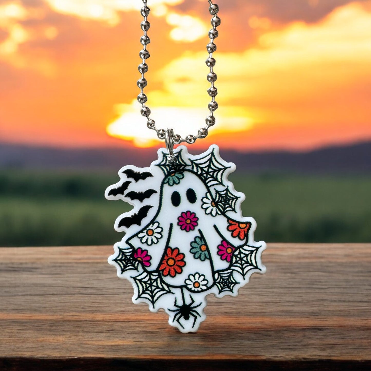 Groovy Ghosty | Acrylic Tumbler Charm