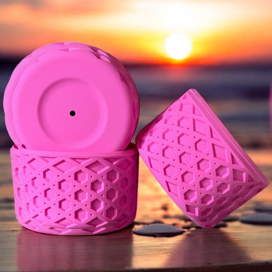 Winter Pink | Waffle | Silicone Tumbler Boot