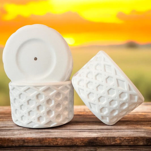 White | Waffle | Silicone Tumbler Boot