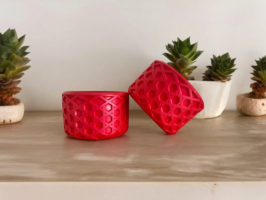 Red Pearl Waffle | Silicone Tumbler Boot