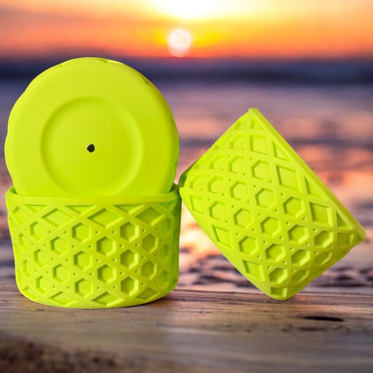 Bright Lime | Waffle | Silicone Tumbler Boot