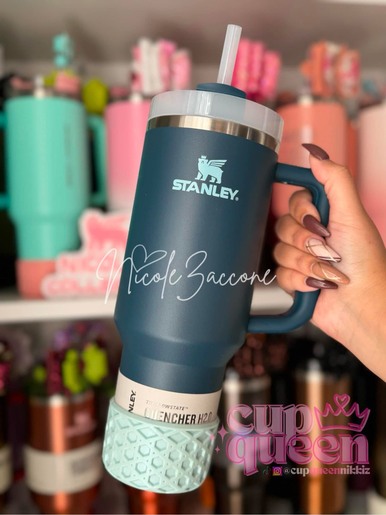 Blueberry Milk Shimmer | Waffle | Silicone Tumbler Boot