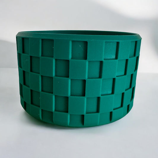 Emerald Checkers | Silicone Tumbler Boot