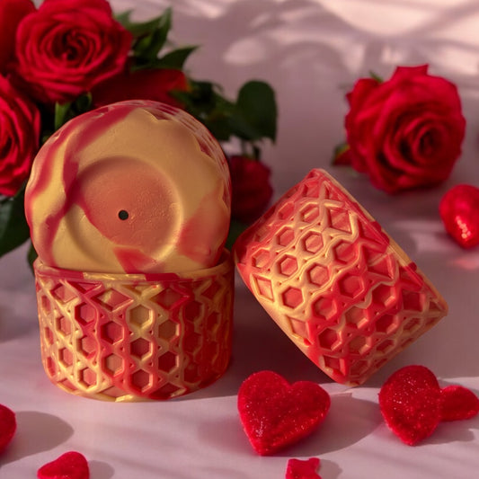 Scarlet & Gold | Waffle | Silicone Tumbler Boot