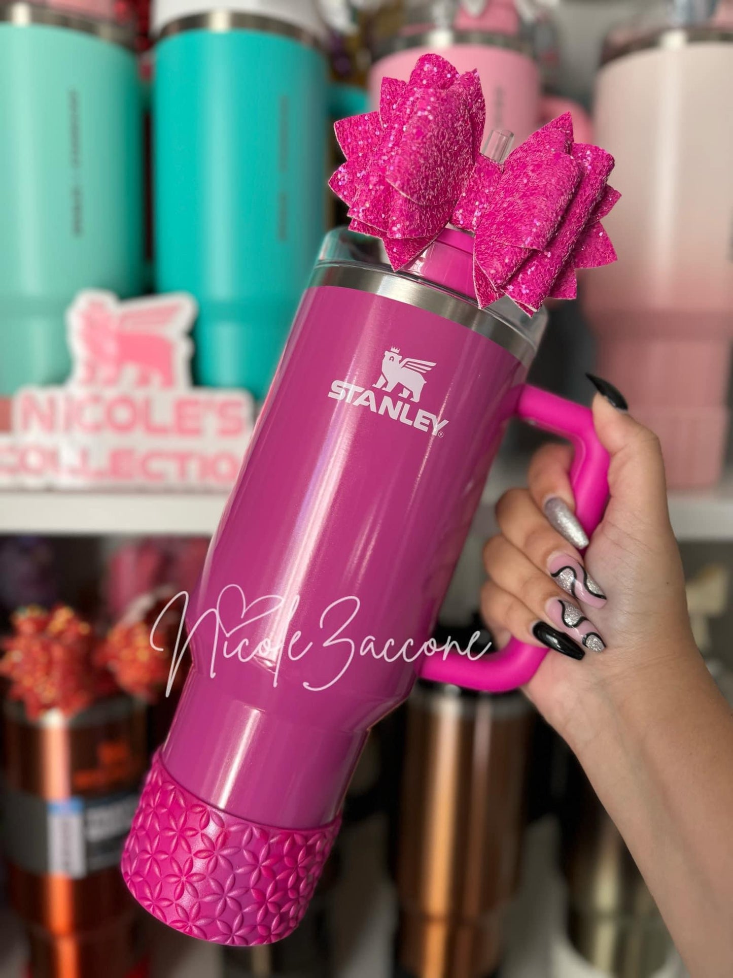 Icon Pink Mix Shimmer | Flora | Silicone Tumbler Boot