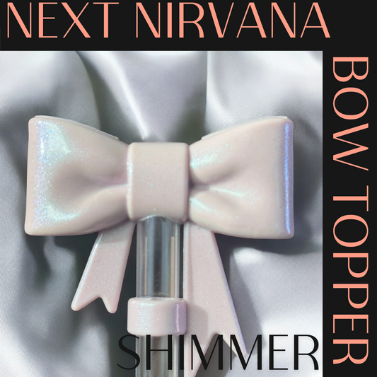 Aster Shimmer | 3D Bow | Straw Topper 10mm