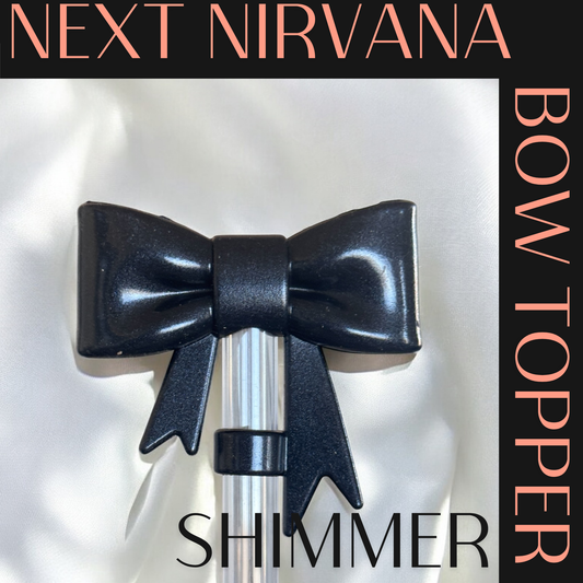 Blacklisted | Shimmer | 3D BOW | Straw Topper 10mm