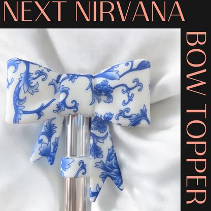Blue Empress | 3D BOW | Straw Topper 10mm