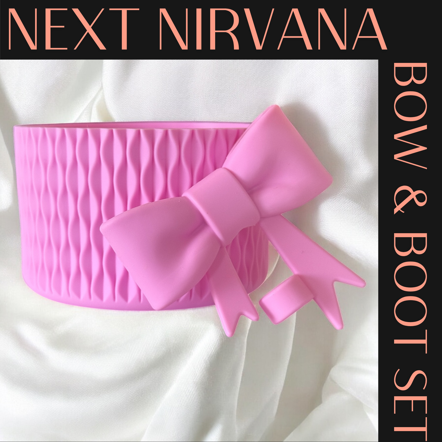 Bubblegum  Matte | WAVES | 3D Bow & Boot Set