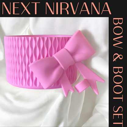 Bubblegum  Matte | WAVES | 3D Bow & Boot Set