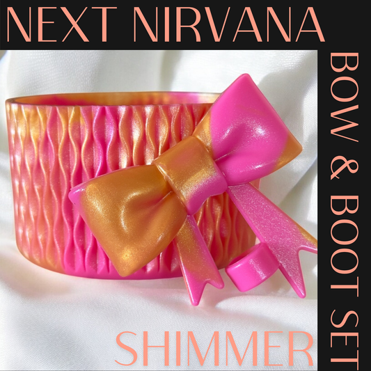 Glinda | Gold | WAVES | 3D Bow & Boot Set