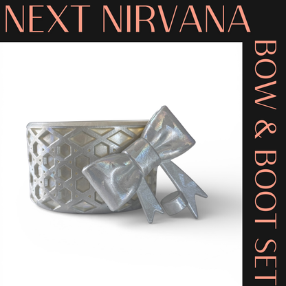 Ice Ice Baby | WAFFLE | 3D Bow & Boot Set