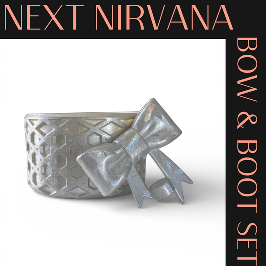 Ice Ice Baby | WAFFLE | 3D Bow & Boot Set