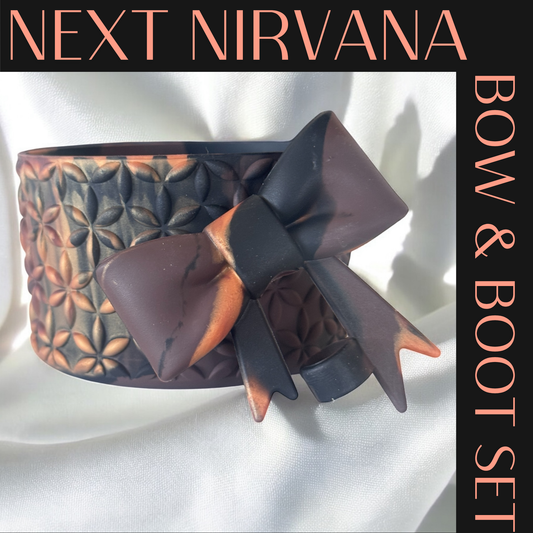 Urban Smoke Matte | FLORA | 3D Bow & Boot Set