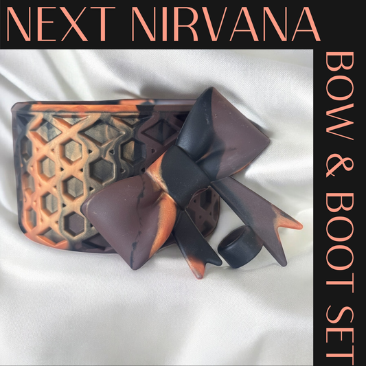 Urban Smoke Matte | WAFFLE | 3D Bow & Boot Set