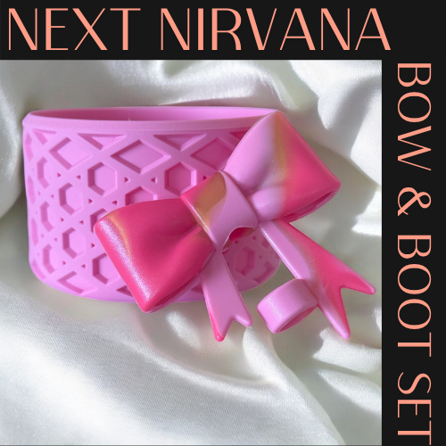 Pink Parade | WAFFLE | 3D Bow & Boot Set