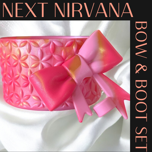 Pink Parade | FLORA | 3D Bow & Boot Set