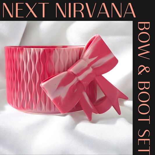Hot Berry Summer Matte | WAVES | 3D Bow & Boot Set