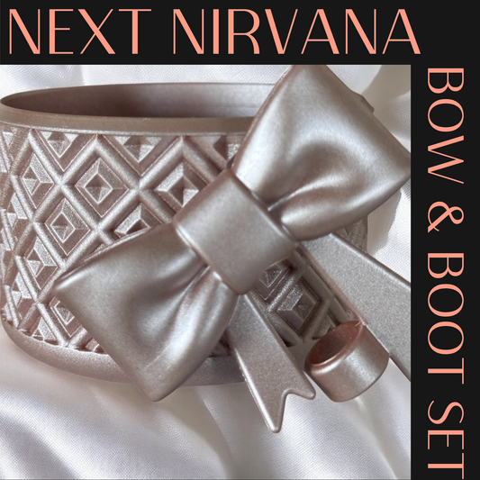 Rose Gold | DIAMOND | 3D Bow & Boot Set