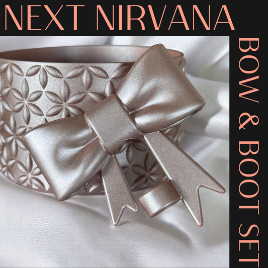 Rose Gold | FLORA | 3D Bow & Boot Set
