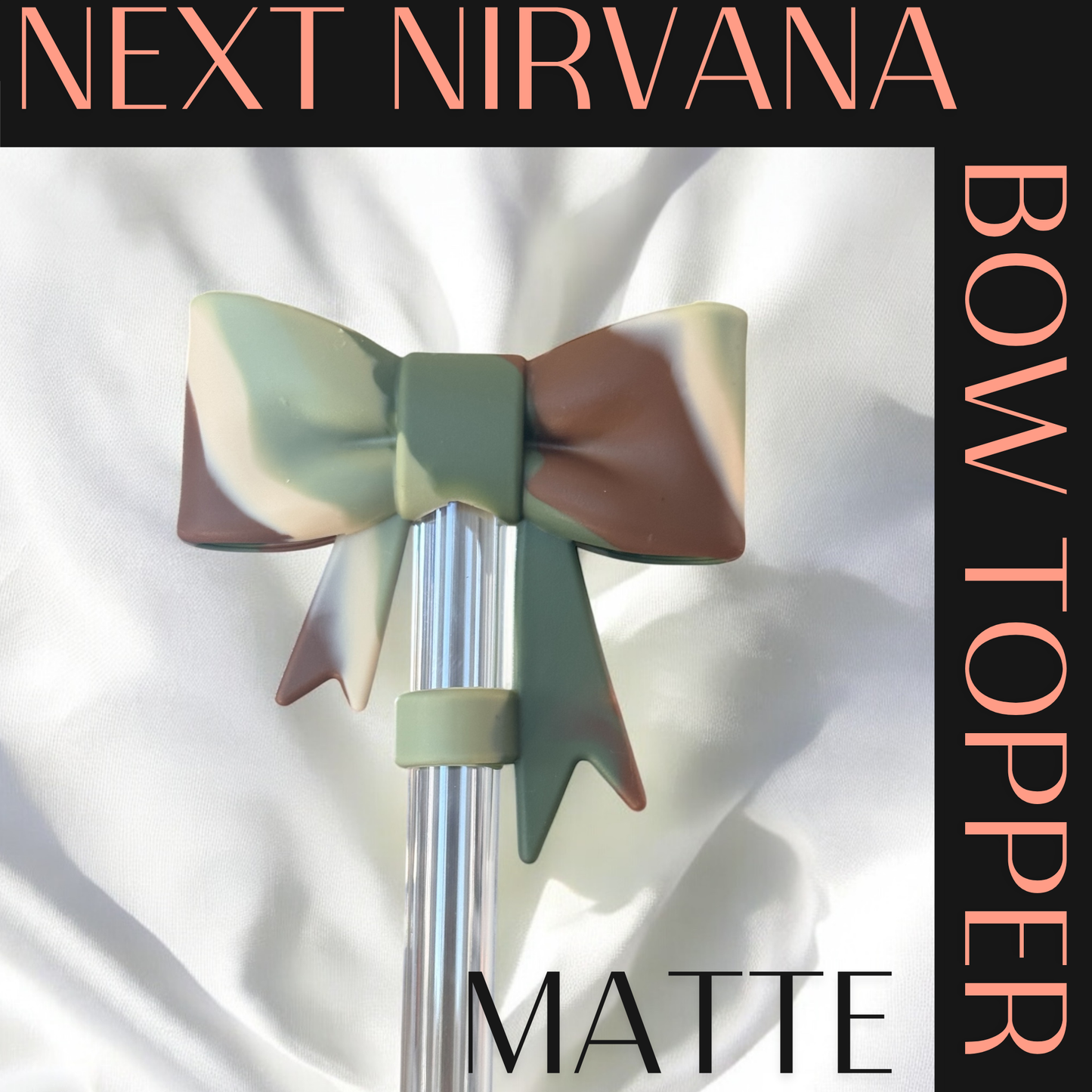 Tactical Drip | Matte | Camo | 3D Bow | Straw Topper 10mm