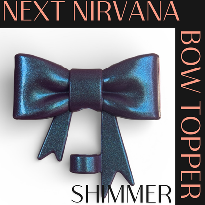Ember After Dark | Shimmer | 3D Bow | Straw Topper 10mm