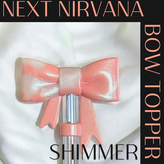 Peach Bellini | 3D BOW | Straw Topper 10mm