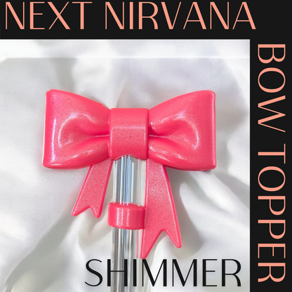 Slayberry Punch | Shimmer | 3D Bow | Straw Topper 10mm