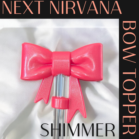Slayberry Punch | Shimmer | 3D Bow | Straw Topper 10mm