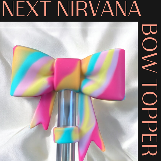 Summer Splash Matte | 3D Bow | Straw Topper 10mm