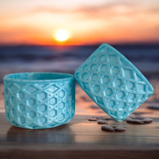 Pearl Blue | Waffle | Silicone Tumbler Boot