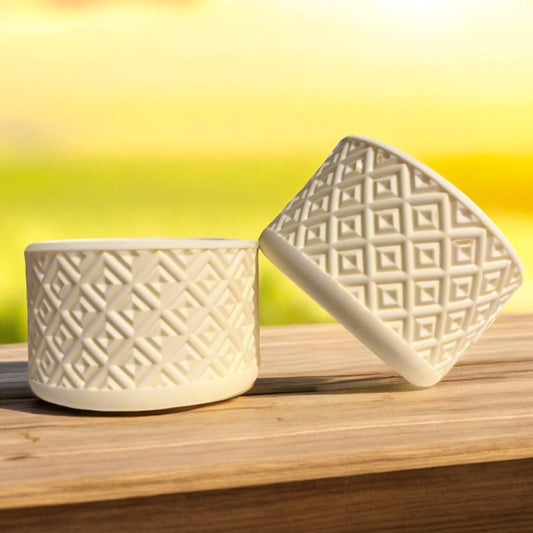 Cream Diamonds | Silicone Tumbler Boot