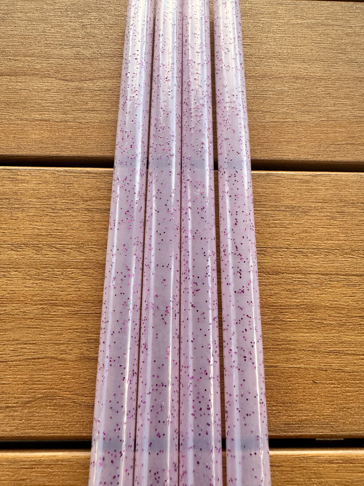 Purple Color Change Glitter Straw | 40oz Tumbler | Wide Fit