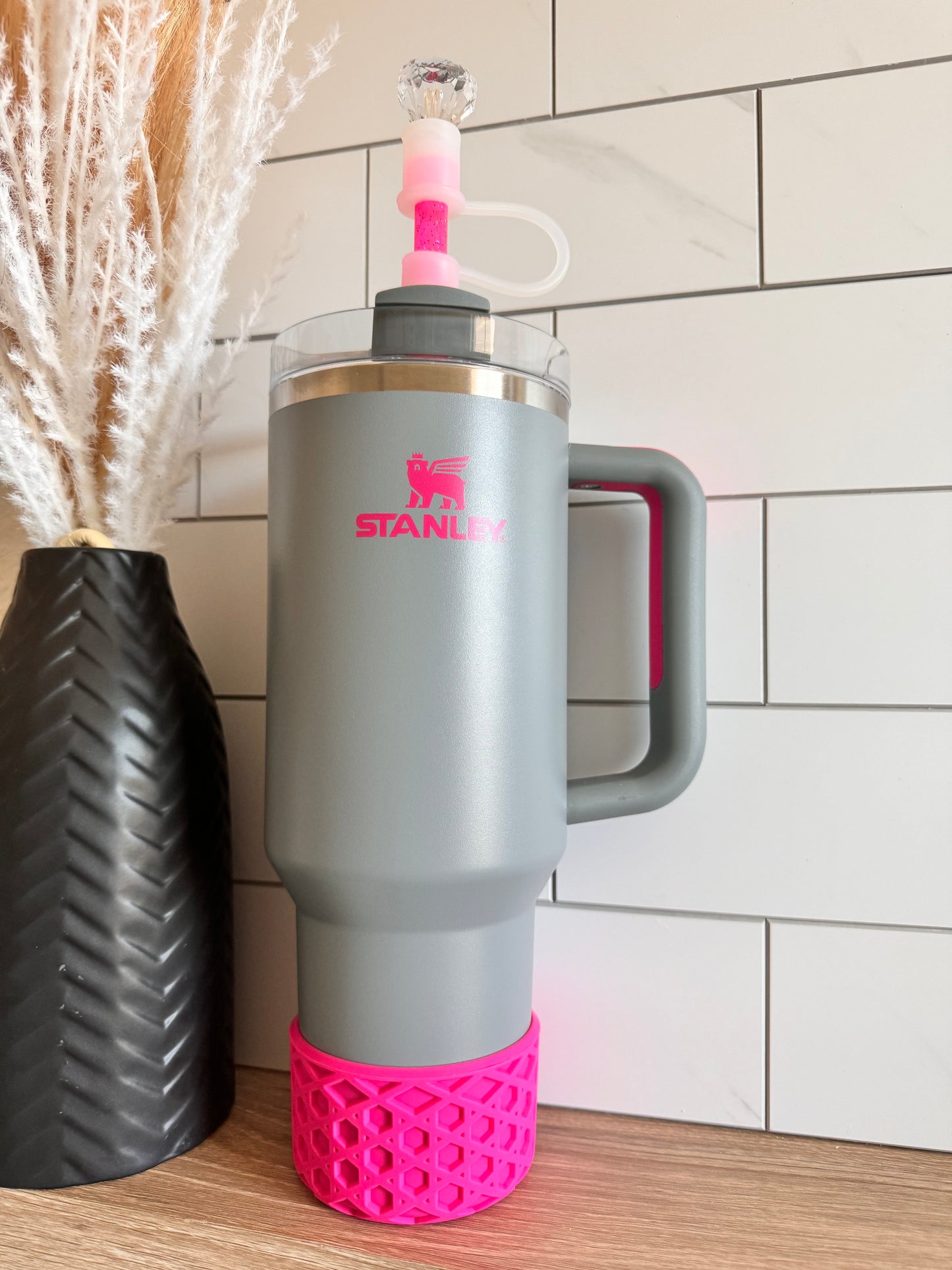 Electric Pink Waffle | Silicone Tumbler Boot