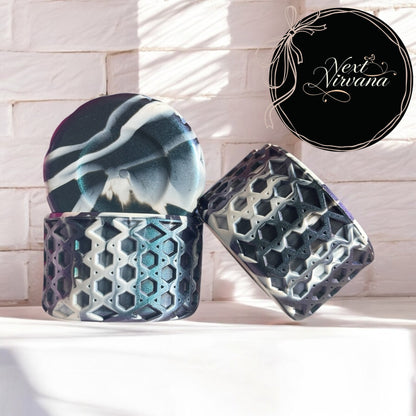 Mermaid & White Shimmer | WAFFLE | Silicone Tumbler Boot