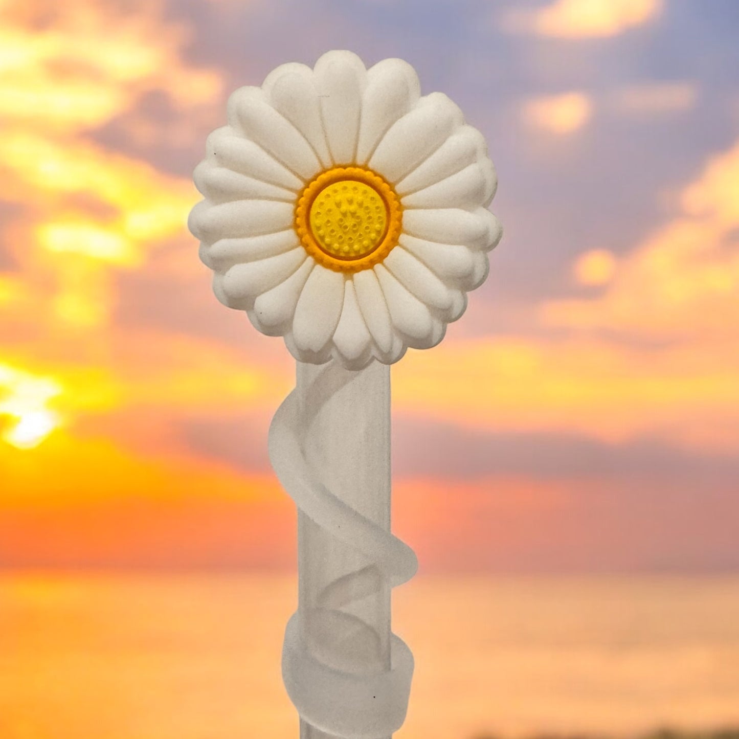 White Daisy | Straw Topper 10mm