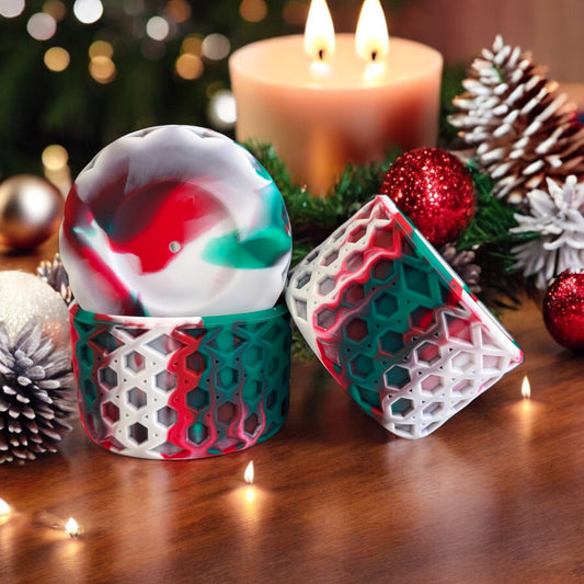 Holiday Spirit Waffle | Silicone Tumbler Boot