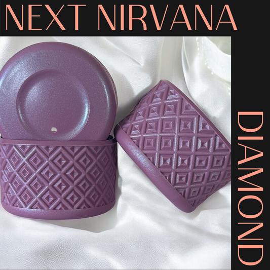 Mauve  Shimmer | DIAMOND | Silicone Tumbler Boot